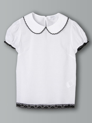 レーストリミングブラウス