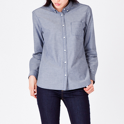 (GU)オックスフォードシャツ(長袖)C