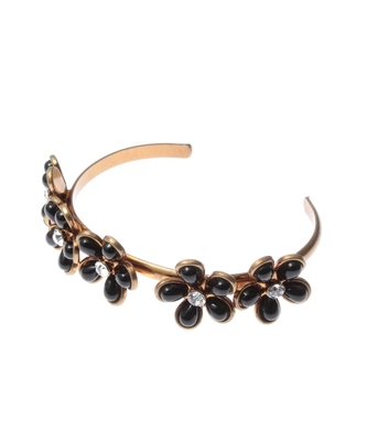 アンティーク調フラワーモチーフバングル