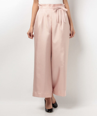 ウエストプリーツワイドパンツ