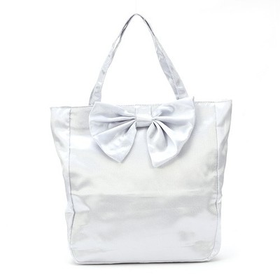 ＢＩＧリボン付きサテンパーティートートバッグ