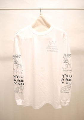 POSITIVE GRAFFITI L/S TEE WHITE 