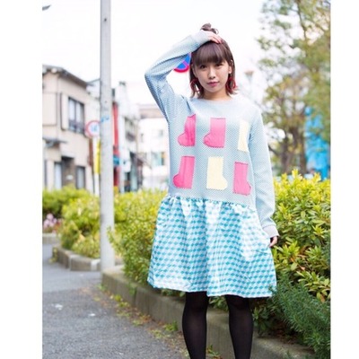 小さいくつした付きカットワンピース