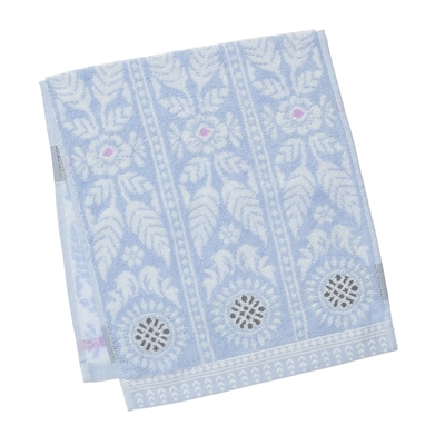 ボタニーク フェイスタオル ブルー