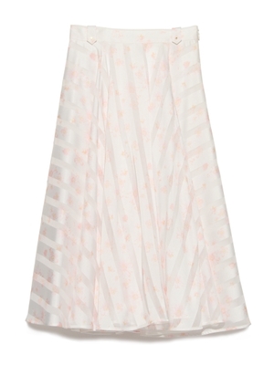 フラワープリントスカート