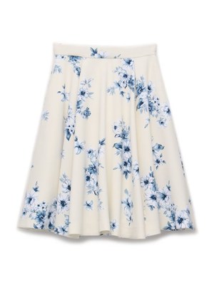 フラワープリントフレアスカート