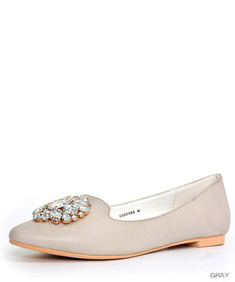 2016SS新作】ビジューオペラカットフラットシューズ