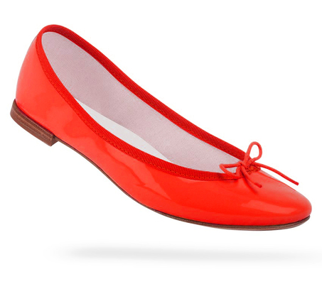 Cendrillon Ballerina Patent leather Kiss red