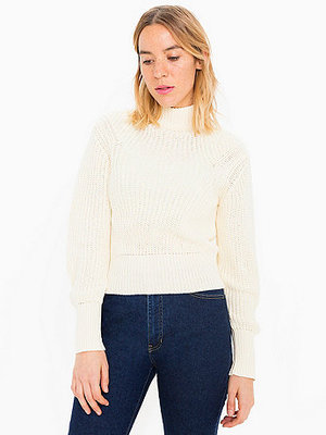 レディースモックネックプルオーバー