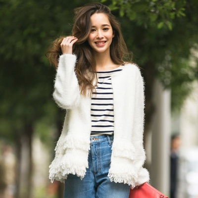 フリンジカーディガン