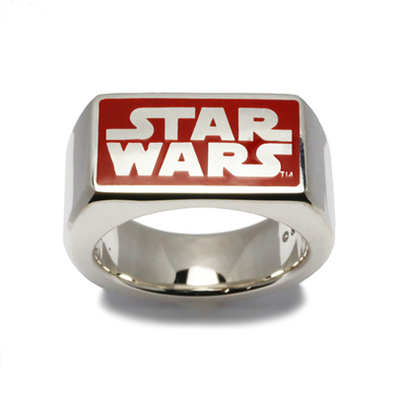STAR WARS™ LOGO TYPE RING -RED-