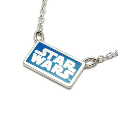 STAR WARS™ LOGO TYPE NECKLACE -BLUE-