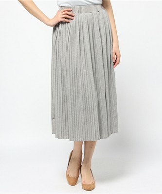 ベアウエストリブプリーツスカート