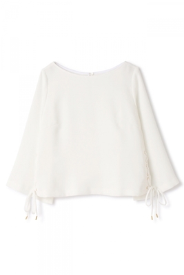 PINKY & DIANNE（ピンキーアンドダイアン）ノーベルＷクロスレースアップブラウス