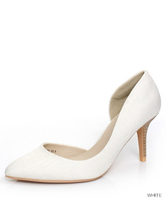 RANDA （ランダ）サイドオープンプレーンパンプス