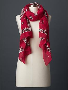 Floral bandana scarf