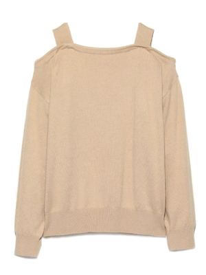 肩開きニットプルオーバー