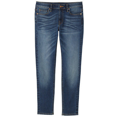 オーガニックコットン混デニムスーパーストレッチスキニー　アンクル丈　婦人22（56cm）・ブルー