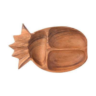 アカシア　パイナップルプレート　ナチュラル