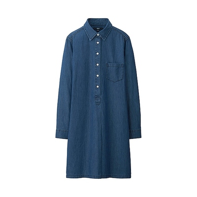 WOMEN デニムワンピース(長袖)