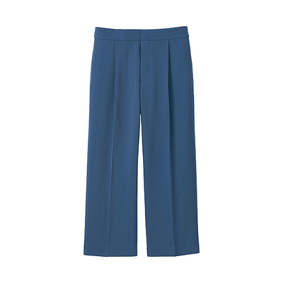 ドレープワイドクロップドパンツ