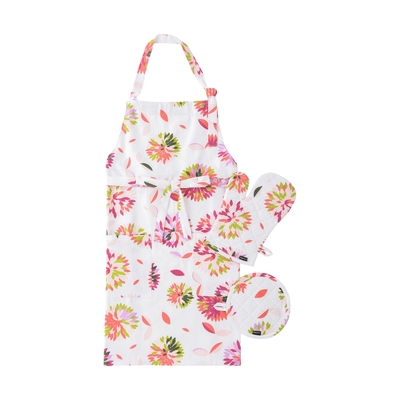 ヌオヴィタ キッチンファブリックセット フラワー ピンク