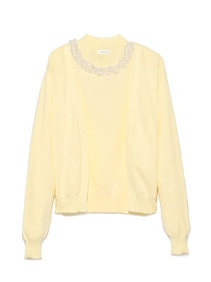 パール付きアンサンブルニット