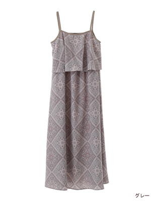 バンダナ柄キャミワンピース