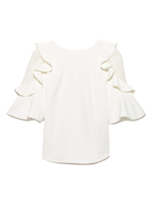 スリーブフリルブラウス