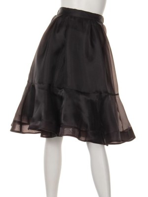 オーガンジーフレアスカート