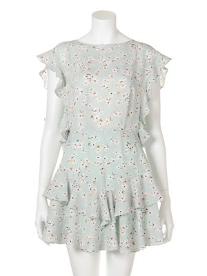 フラワーフリルミニワンピース