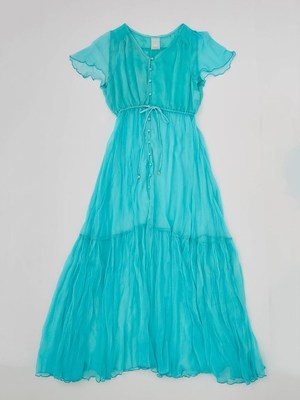 シルクストライプガウン