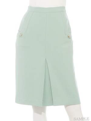 前ボックスプリーツスカート