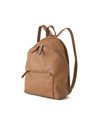 フェイクレザージップリュック 