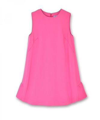 バックフリルサテンドレス