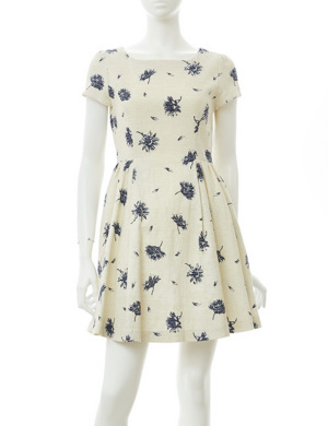 モノトーンマーガレットワンピース