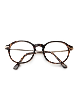 ラウンドステンレス伊達メガネ