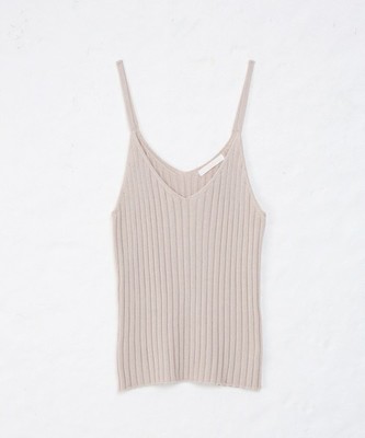 ワイドRIBニットキャミ