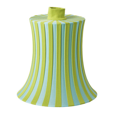 ÄMTEVIK ランプシェード, ブルー, グリーン ストライプ