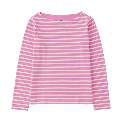 WOMEN ボーダーボートネックT(長袖)