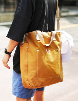 ステッチ2wayコットンバッグ・全2色・a47596