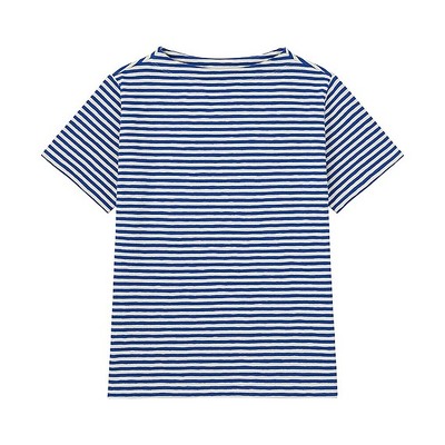 WOMEN スラブボーダーモックネックT(半袖)