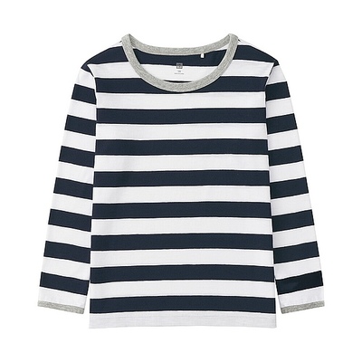 BOYS ボーダークルーネックT(長袖)