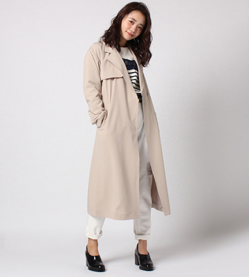 ロング丈トレンチコート