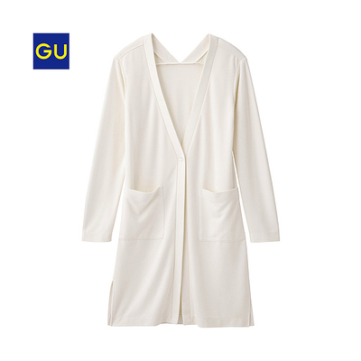 Vネックロングカーディガン