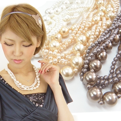 4連パールネックレス