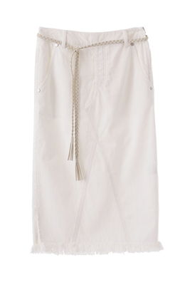 The Virgniaザ ヴァージニア  裾フリンジデニムタイトスカート