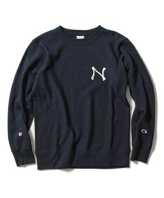 CHAMPION × BEAMS / 別注 NY クルーネックスウェット