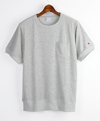 Champion/チャンピオン　別注New CVC TERRY CLOTH T-SHIRT with POCKET