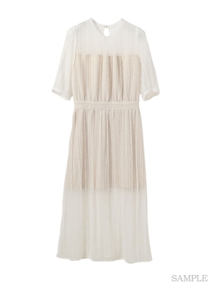 deicy (デイシー)  ストライプレースワンピース